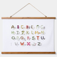 Früchte & Veggies Alphabet Kinder Wand Dekoration