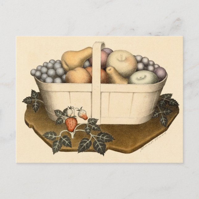 Früchte von Grant Wood Postkarte (Vorderseite)