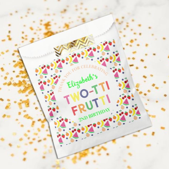 Früchte Zwei-tti Frutti 2. Geburtstag Geschenktütchen (Von Creator hochgeladen)