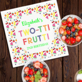 Früchte Zwei-tti Frutti 2. Geburtstag Serviette