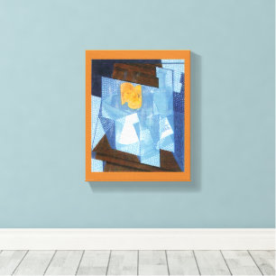 Früchtebowle von Juan Gris, Vintage-Cubismus-Still Leinwanddruck