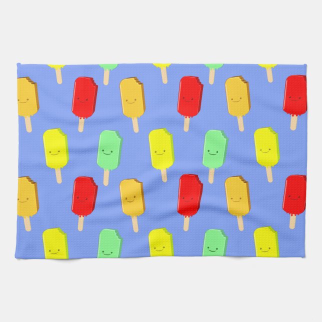 Fruchteis-Pop-Muster Geschirrtuch (Horizontal)
