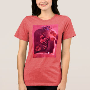 FRUCHTEN DER SAISON/HANDWERKE UND BUTTERFLY Pink Tri-Blend Shirt