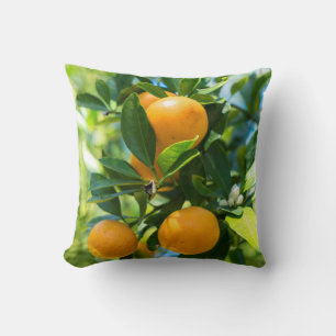 Fruchtender Orangenbaum Kissen