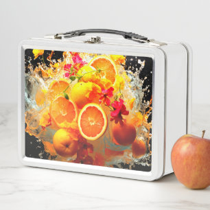 Fruchtexplosion Metall Brotdose