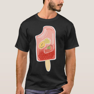 Fruchtfisch-Eis am Stiel Erdbeere Ananas T-Shirt