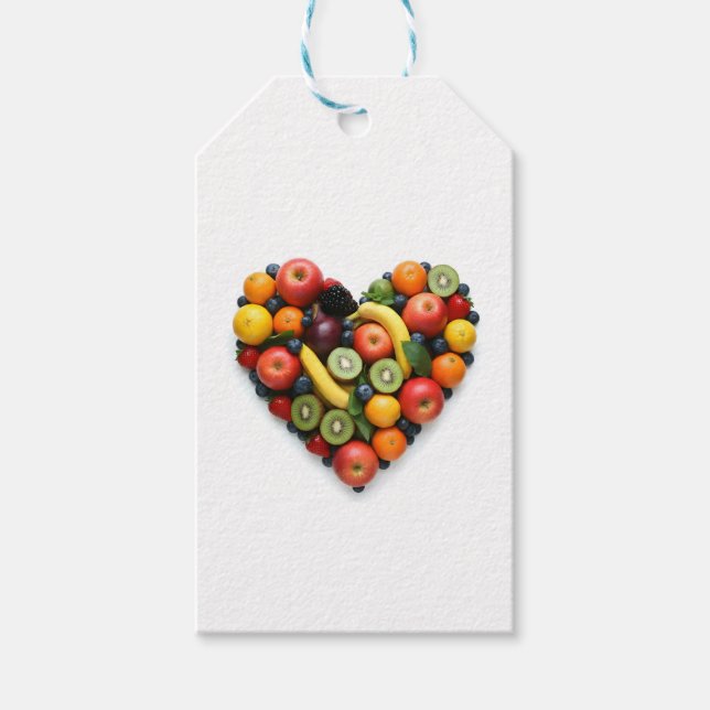 Fruchtherz Geschenkanhänger (Vorderseite)