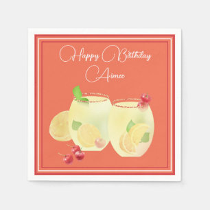 Früchtige Cocktails Alles Gute zum Geburtstag Papi Serviette