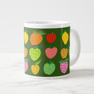 Fruchtige Fruchtmuster riesige Tasse