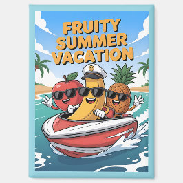 Fruchtige Sommerferien Magnet