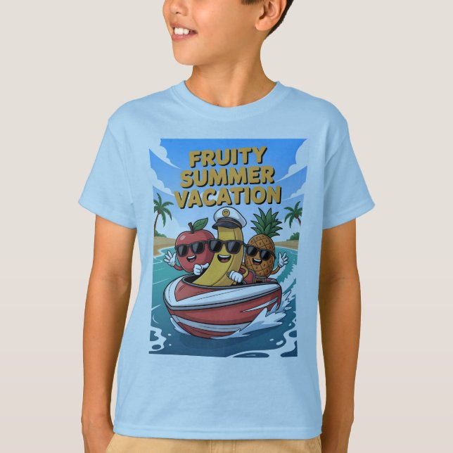Fruchtige Sommerferien T-Shirt (Vorderseite)