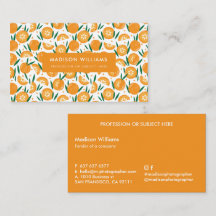 Fruchtige stilvolle Trendy Modern Business Card