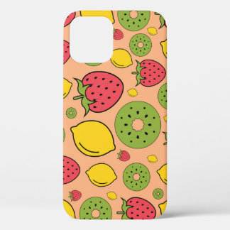 Fruchtige Tapete: Erdbeeren, Zitronen, Kiwis. Case-Mate iPhone Hülle