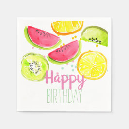 Fruchtkind Party zwei fruchtige Party Serviette