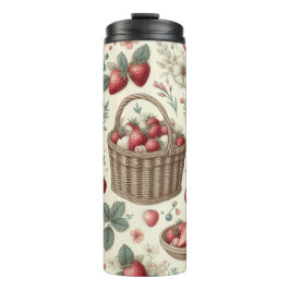 Fruchtkorb Gingham Spaß Thermosbecher