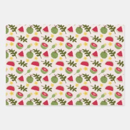 Fruchtkörbe Musterkollektion - Wassermelone Geschenkpapier Set
