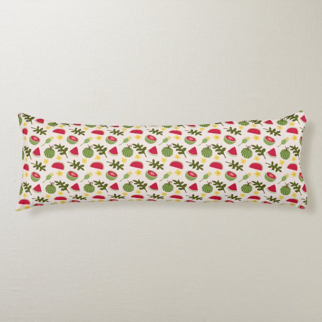 Fruchtkörbe Musterkollektion - Wassermelone Seitenschläferkissen (Vorderseite)