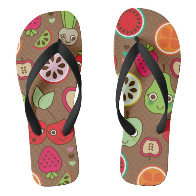Fruchtküchenmuster Flip Flops (Fußbett)