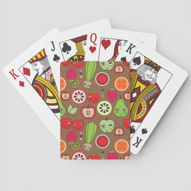 Fruchtküchenmuster Spielkarten (Rückseite)