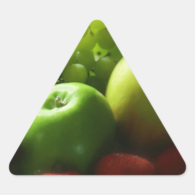 Fruchtleben Dreieckiger Aufkleber (Vorderseite)