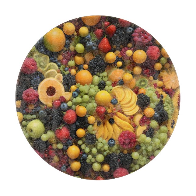 Fruchtliebhaber Delight Colorful Fruchtplatter, Schneidebrett (Vorderseite)