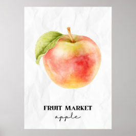 Fruchtmarkt-Apple Poster