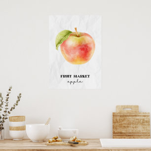 Fruchtmarkt-Apple Poster