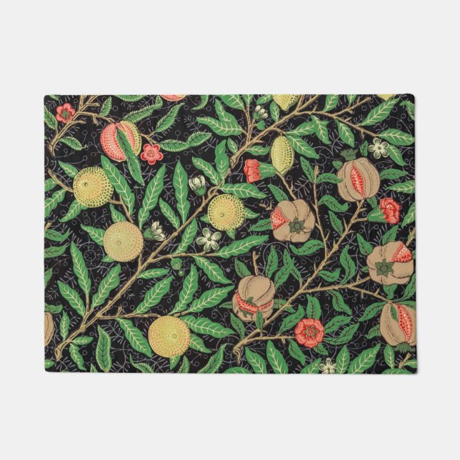 Fruchtmuster (1862) von William Morris Fußmatte (Vorderseite)
