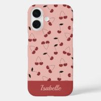 Fruchtmuster aus Polka dot cherry mit individuelle