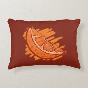 Fruchtmuster Blut Orange Geschenke Dekokissen