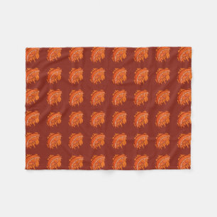 Fruchtmuster Blut Orange Geschenke Fleecedecke