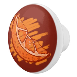 Fruchtmuster Blut Orange Geschenke Keramikknauf
