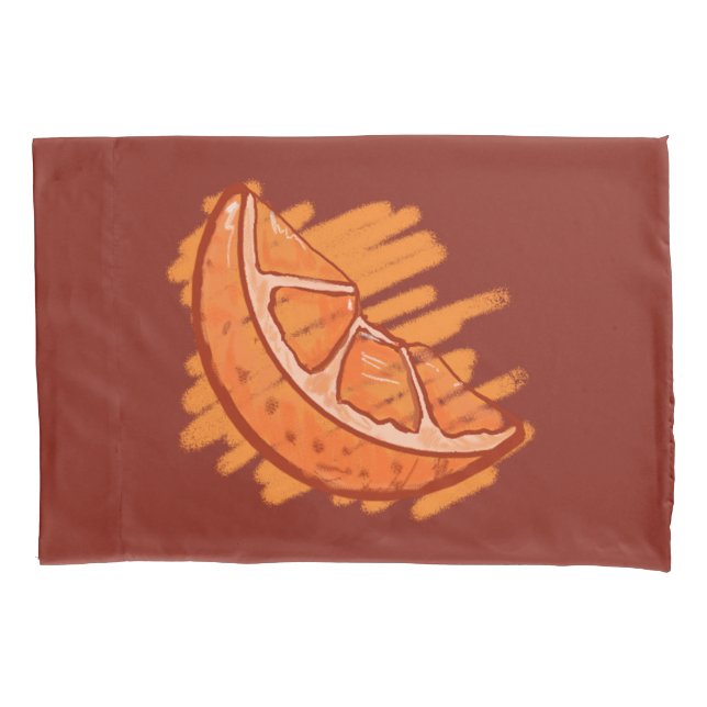 Fruchtmuster Blut Orange Geschenke Kissenbezug (Vorderseite)
