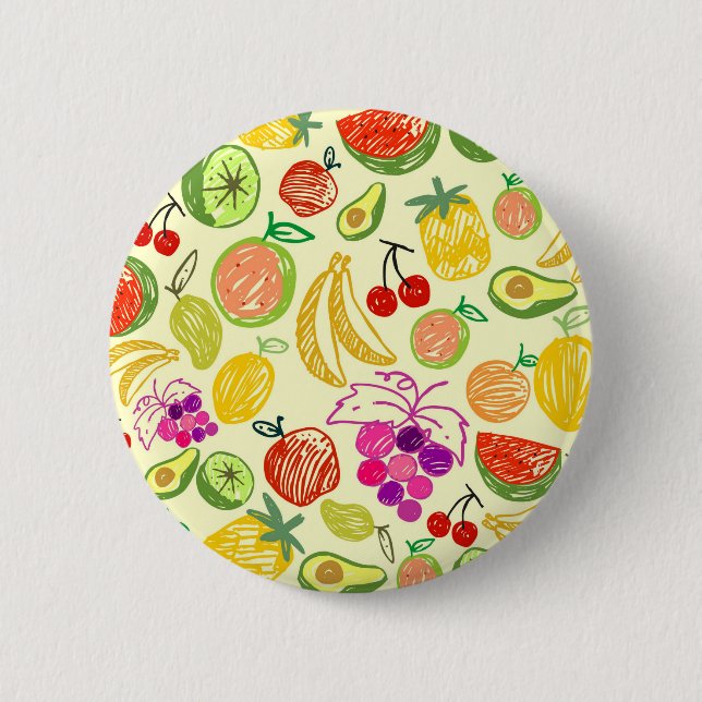 Fruchtmuster Button (Vorderseite)
