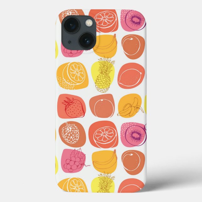 Fruchtmuster Case-Mate iPhone Hülle (Rückseite)