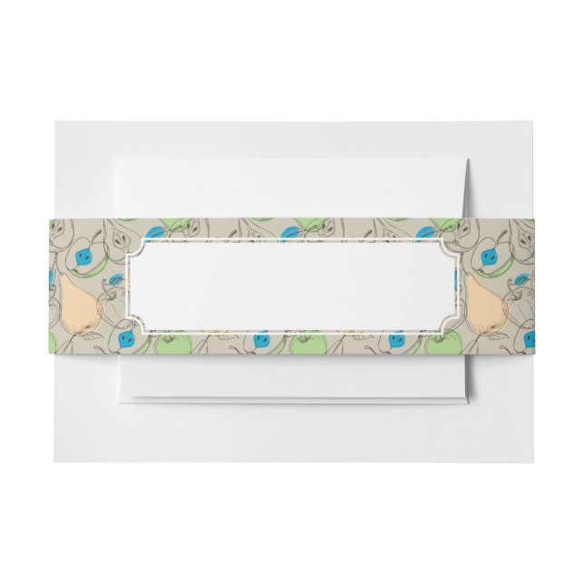 Fruchtmuster Einladungsbanderole (Vorderseite Beispiel)