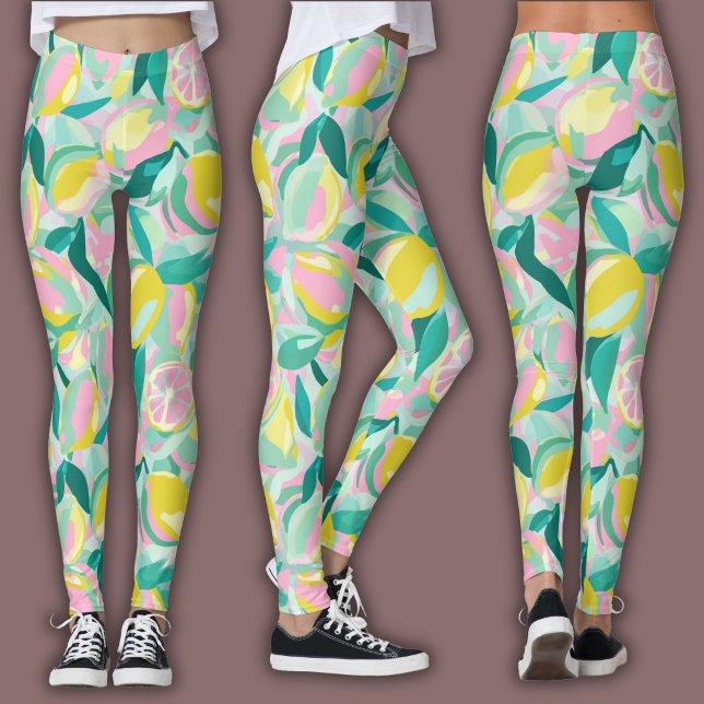 Fruchtmuster  |  Lebendige Zitrusfrüchte Leggings (Von Creator hochgeladen)