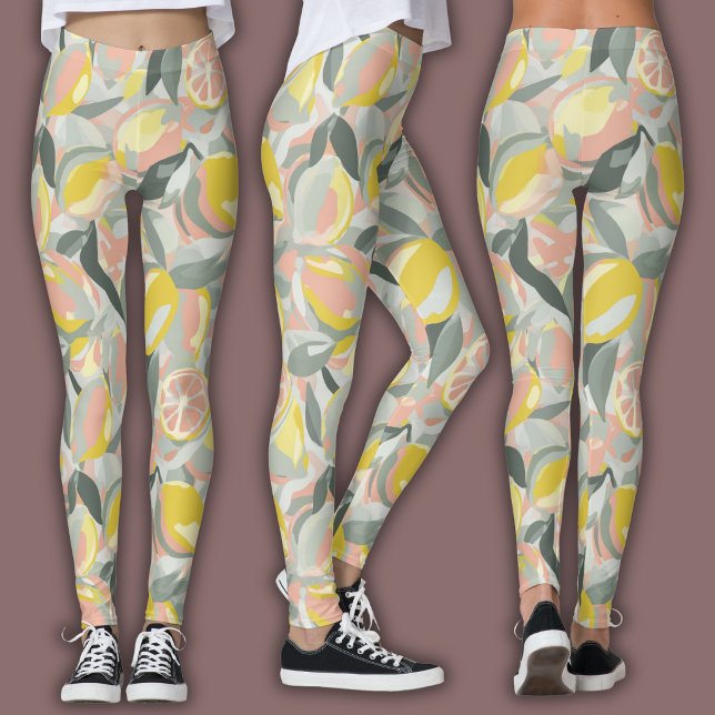Fruchtmuster  |  Lebendige Zitrusfrüchte Leggings (Von Creator hochgeladen)