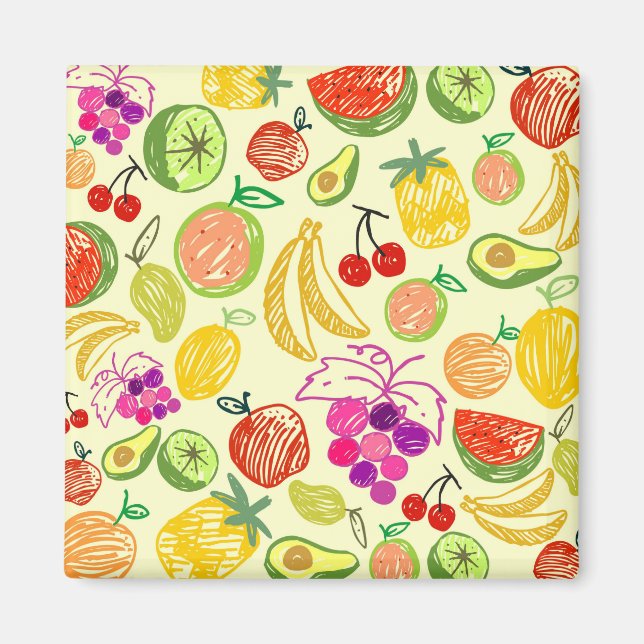 Fruchtmuster Magnet (Vorne)