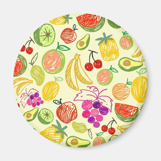 Fruchtmuster Magnet (Vorne)