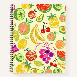 Fruchtmuster Notizbuch