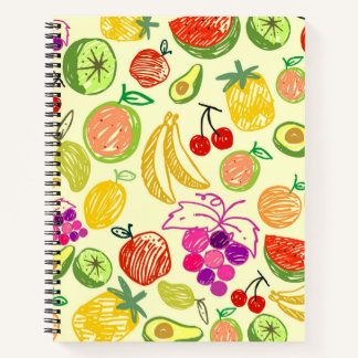 Fruchtmuster Notizbuch