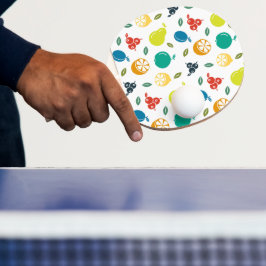 Fruchtmuster, Pflaume, Orange, Zitrone, Birne, Apf Tischtennis Schläger