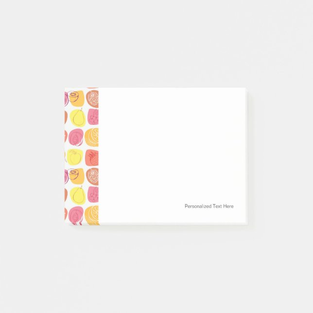 Fruchtmuster Post-it Klebezettel (Vorderseite)