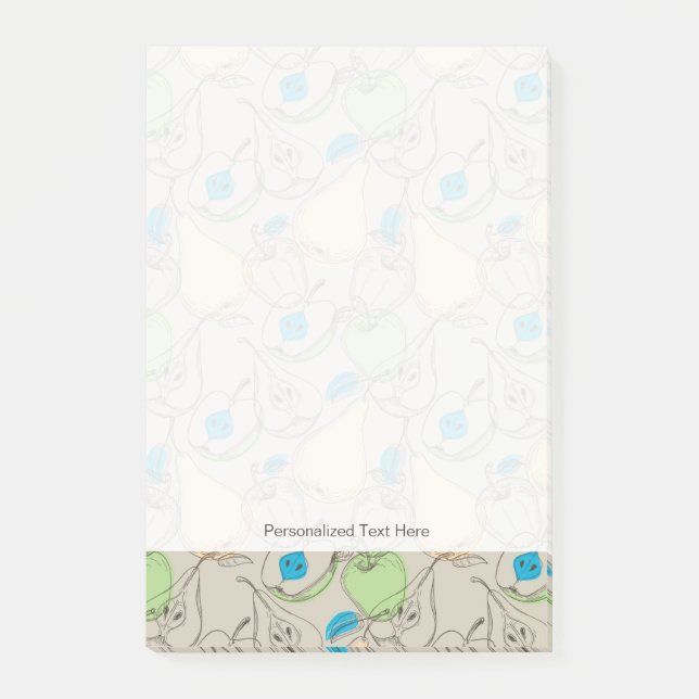 Fruchtmuster Post-it Klebezettel (Vorderseite)