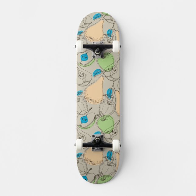 Fruchtmuster Skateboard (Vorderseite)