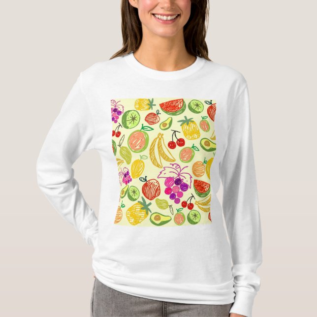 Fruchtmuster T-Shirt (Vorderseite)