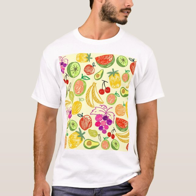 Fruchtmuster T-Shirt (Vorderseite)
