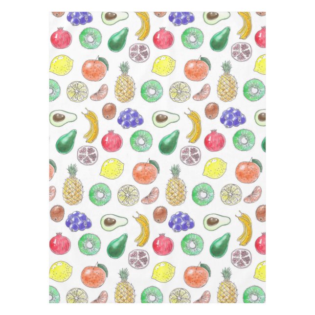 Fruchtmuster Tischdecke (Vorderseite)