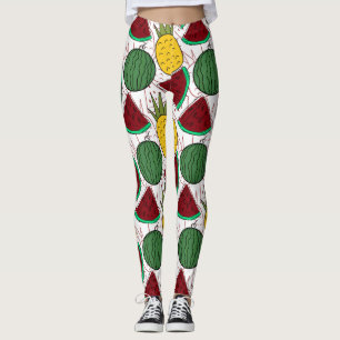 Fruchtnahtloses Muster   Muster der Fruchtoberfläc Leggings